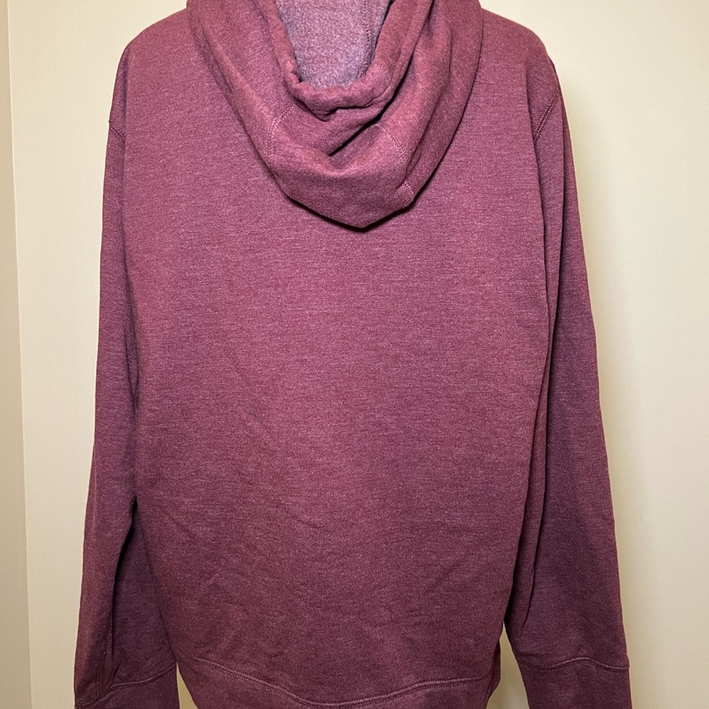 Eddie Bauer Men’s dusky red hoodie sweatshirt with large front pocket. Size Med - Picture 7 of 9